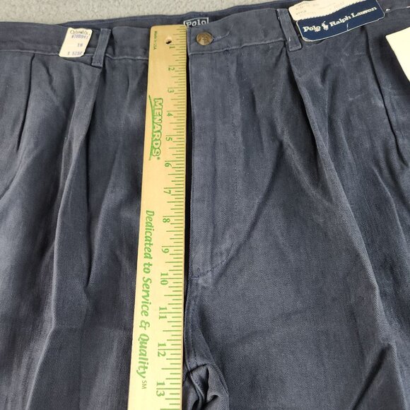 Vintage Polo Ralph Lauren Pleated Jean Pants Size 38x36 USA 1980's Deadstock NWT - Picture 4 of 12